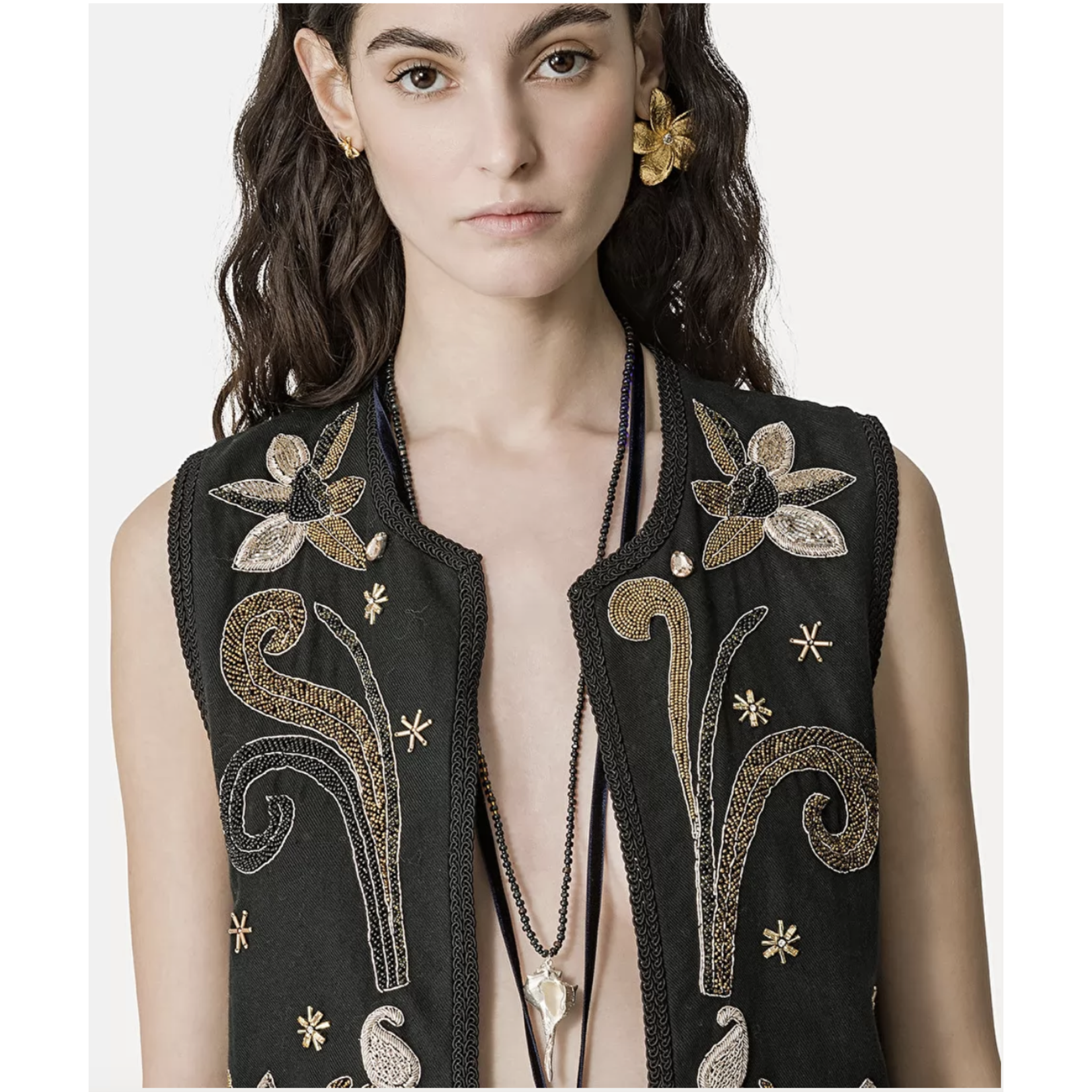 Forte Forte "frangipane gardens" waistcoat