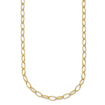 EYG Collection 14k 4.35mm Solid Oval Link 18 Inch Necklace