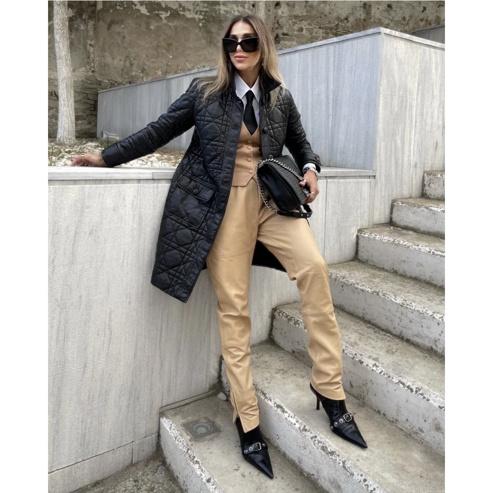 DEA the Label Marmont Leather Coat