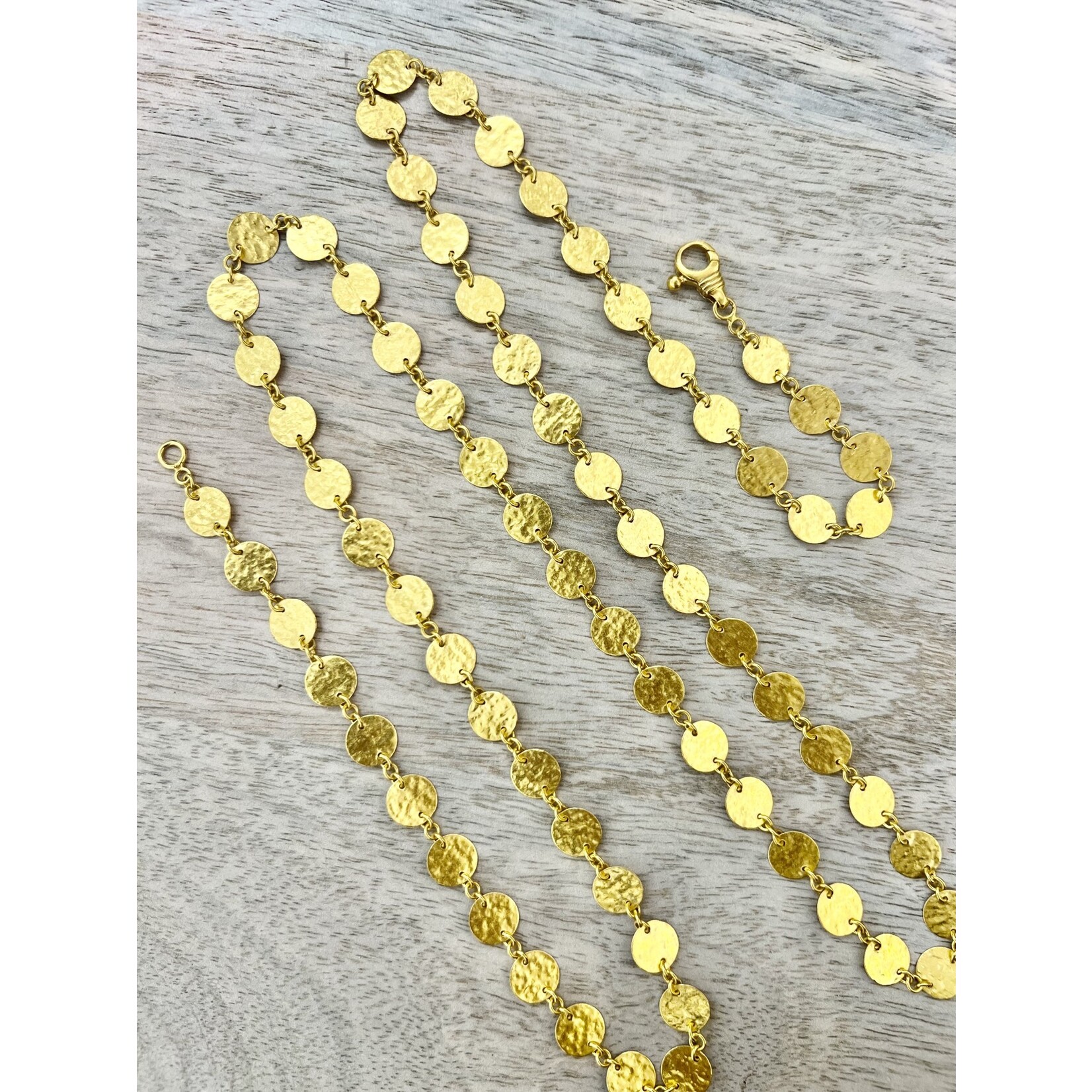 ARA Collection 24k Gold Multi Disc Necklace