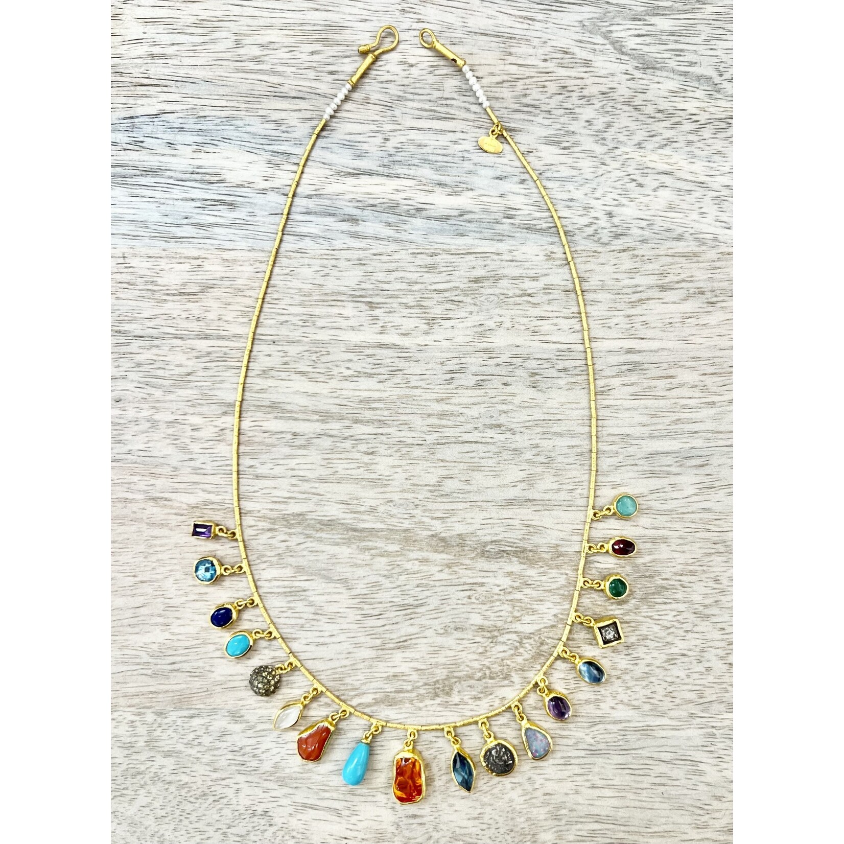 ARA Collection 24k Gold Multi Stone Necklace