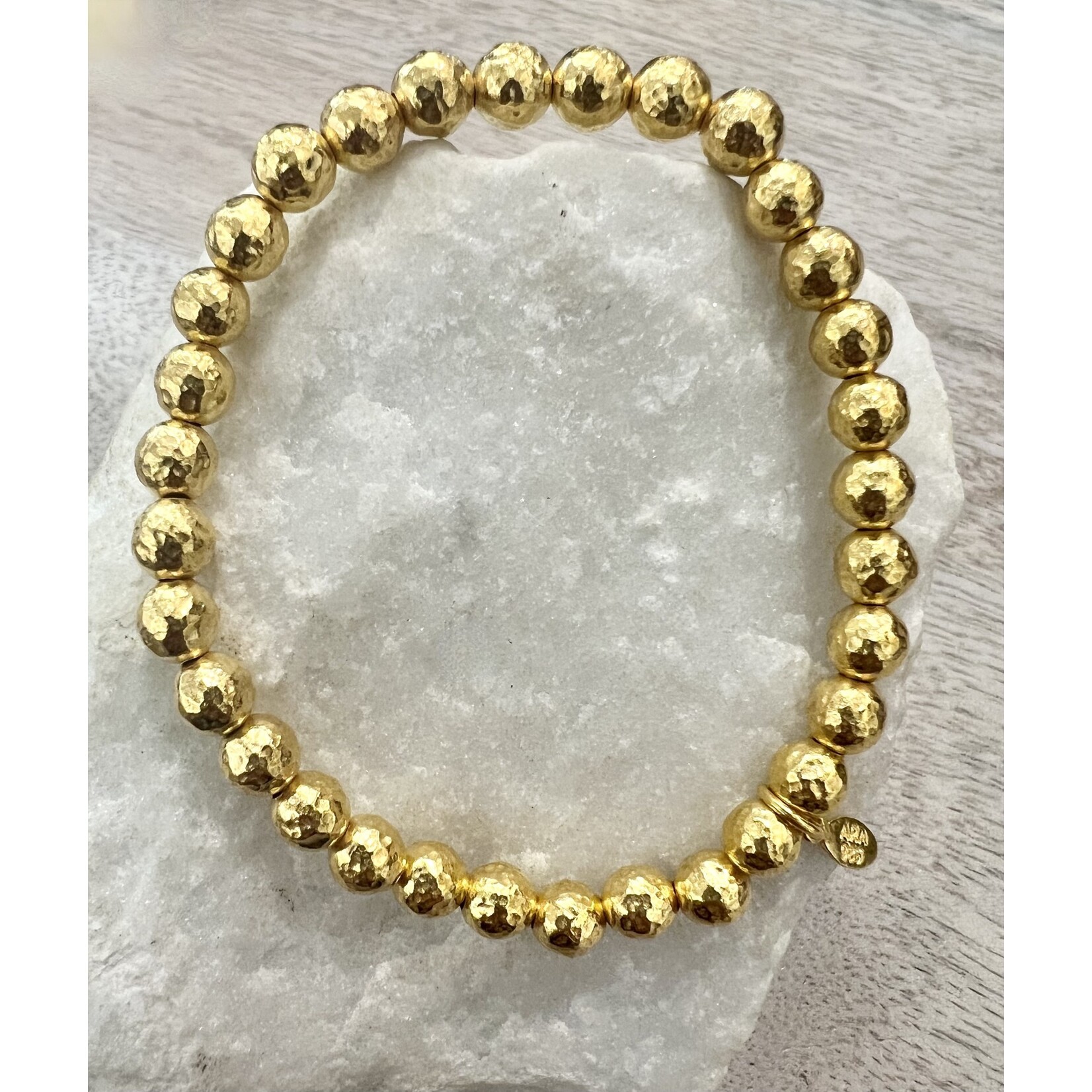 ARA Collection 24k Gold Ball Stretch Bracelet