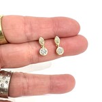 Perfect Jewel Heist 18k Gold and Double Diamond Drop Earrings (1.12ct)