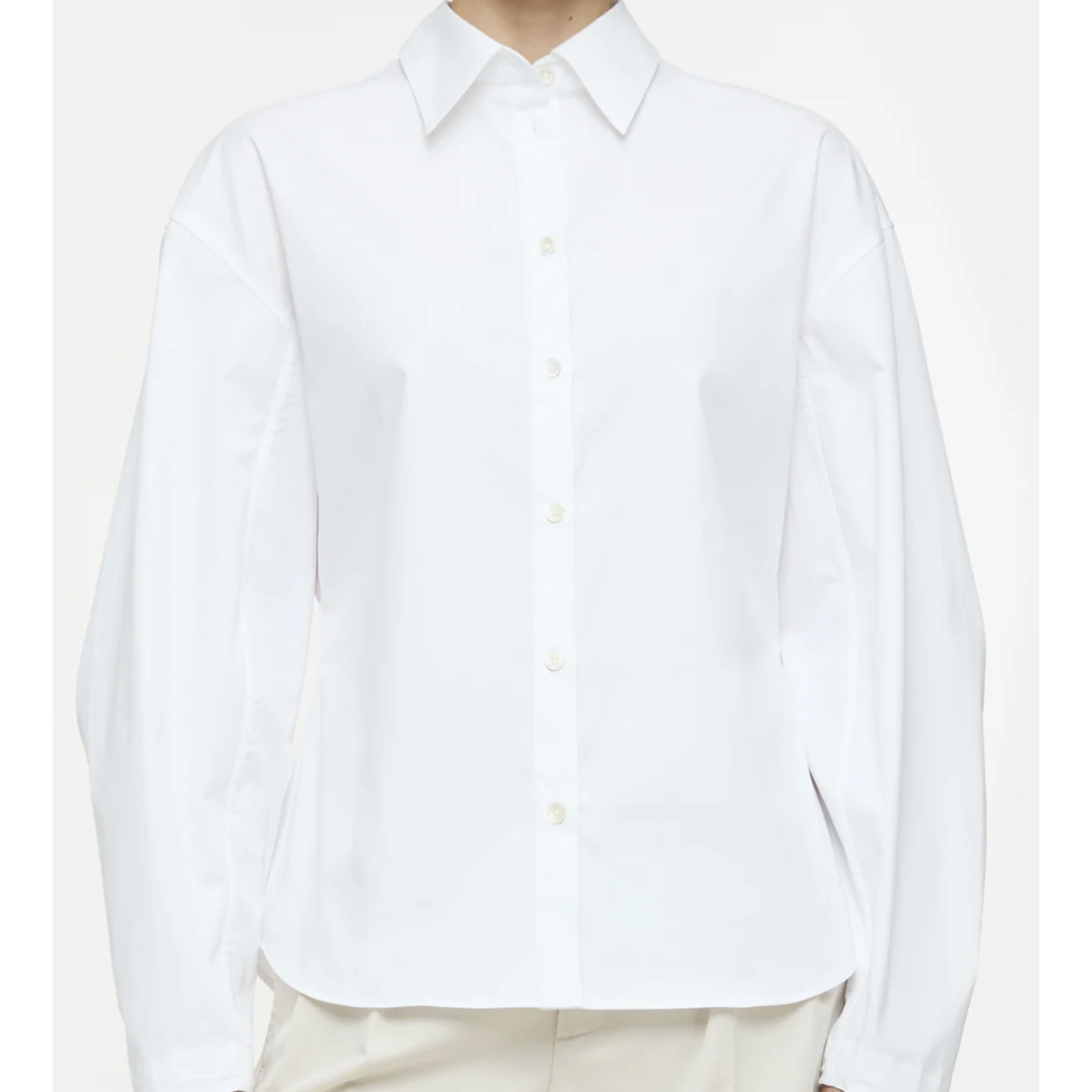 Closed Pleated Sleeve Shirt