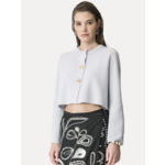 Forte Forte Cashmere Wool Rib Cropped Cardigan