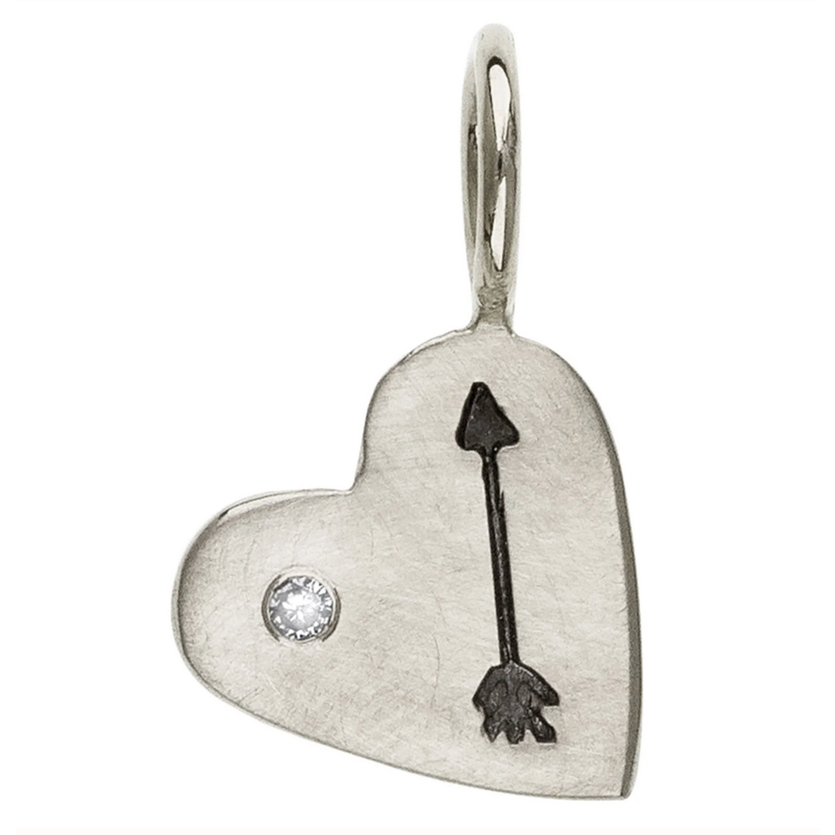 Heather Moore Sterling Silver Arrow Heart Charm