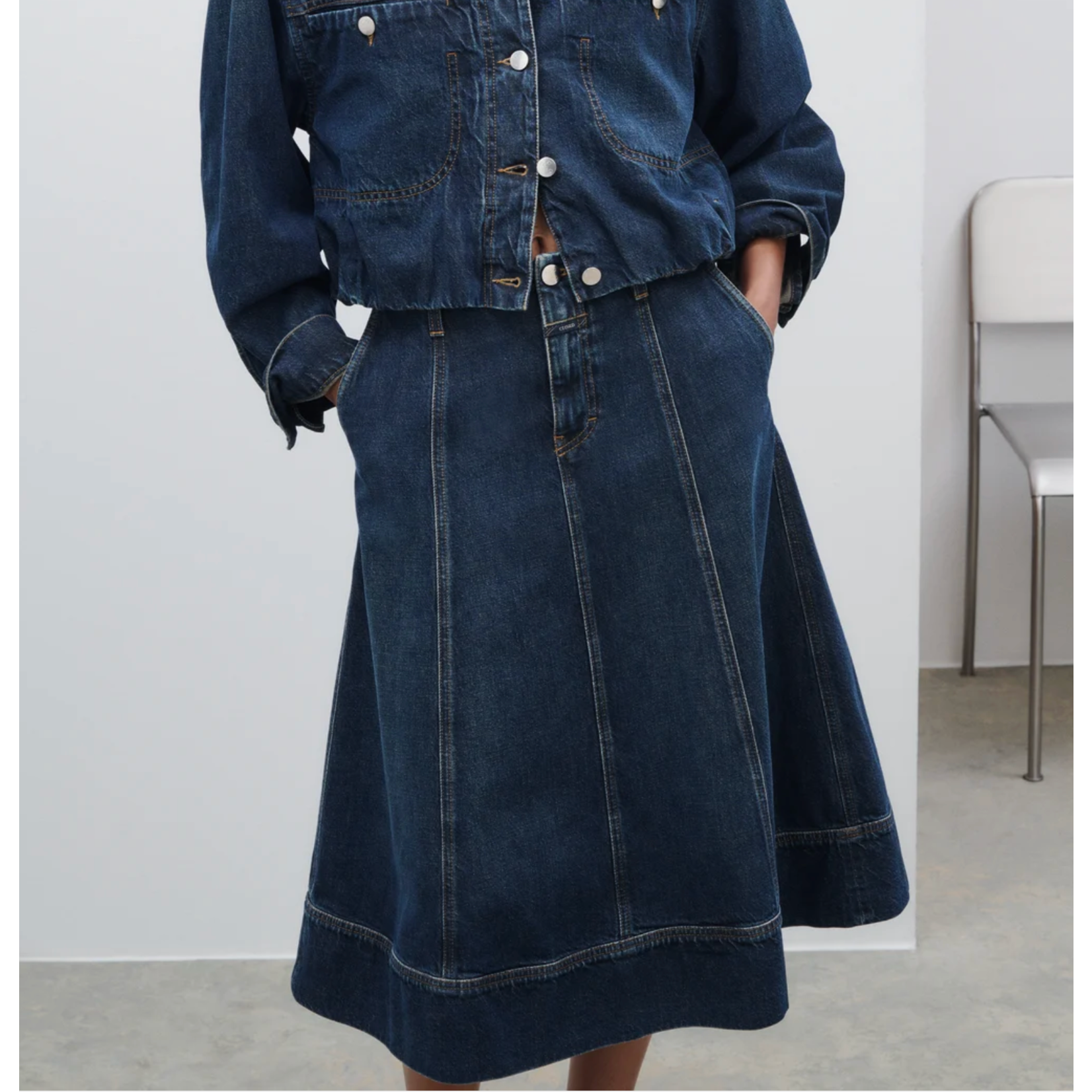 Closed Denim Midi Skirt
