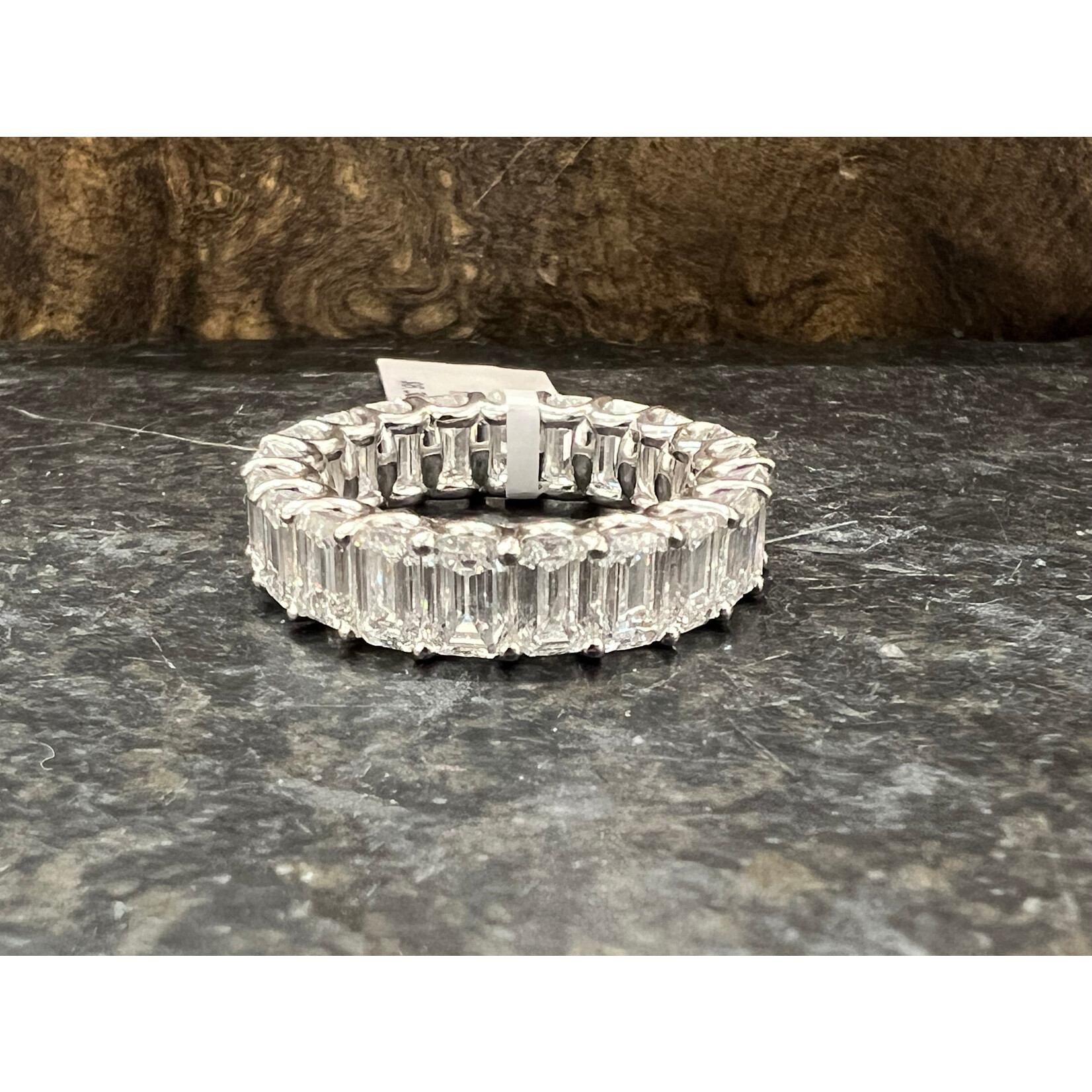 Perfect Jewel Heist 14K White Gold & LAB Grown Diamond 7.10ct Eternity Band Size 6.25