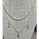 Perfect Jewel Heist 14K Yellow Gold & LAB Grown Diamond Tennis Necklace 3.58ct