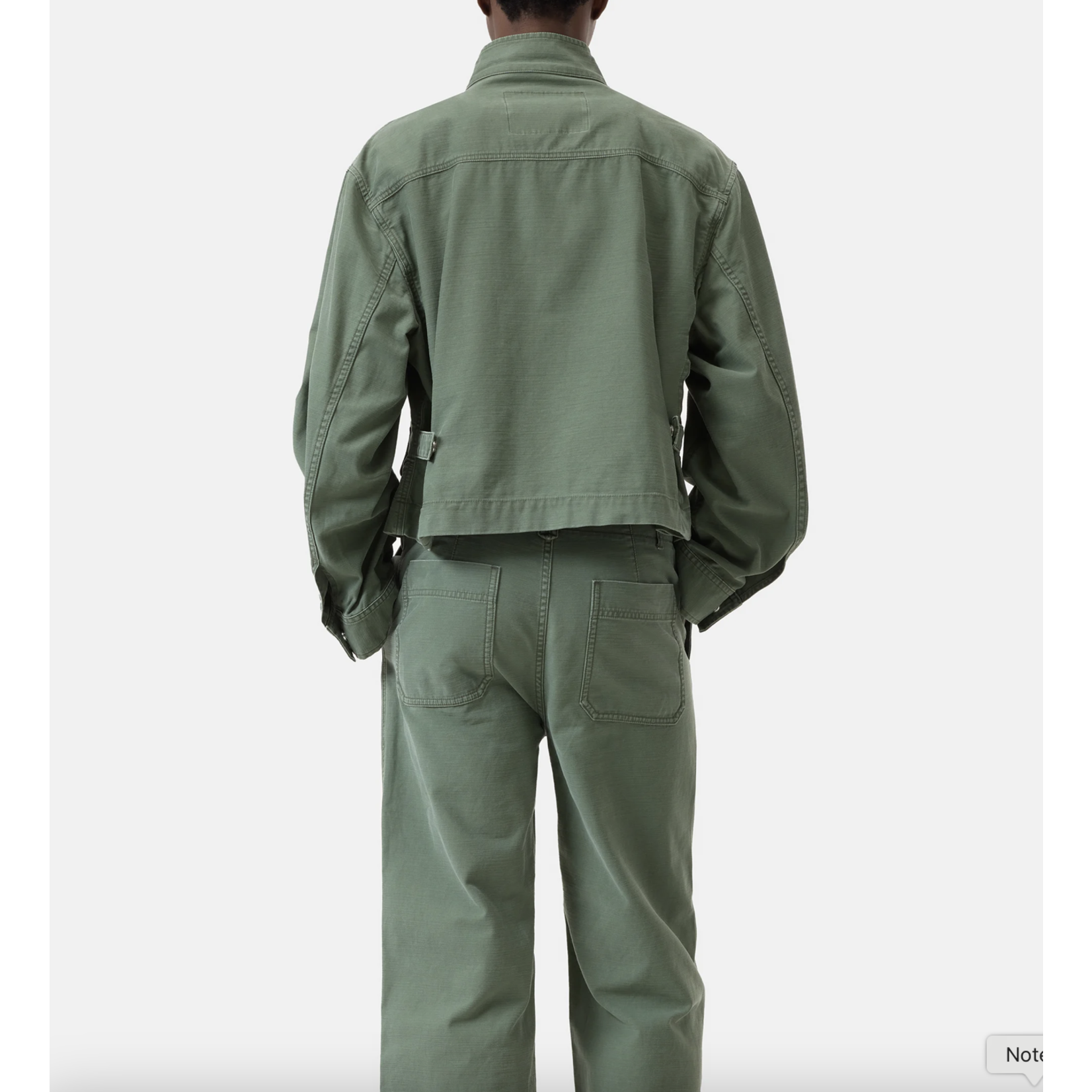 Closed Cropped Cotton Utility Jacket