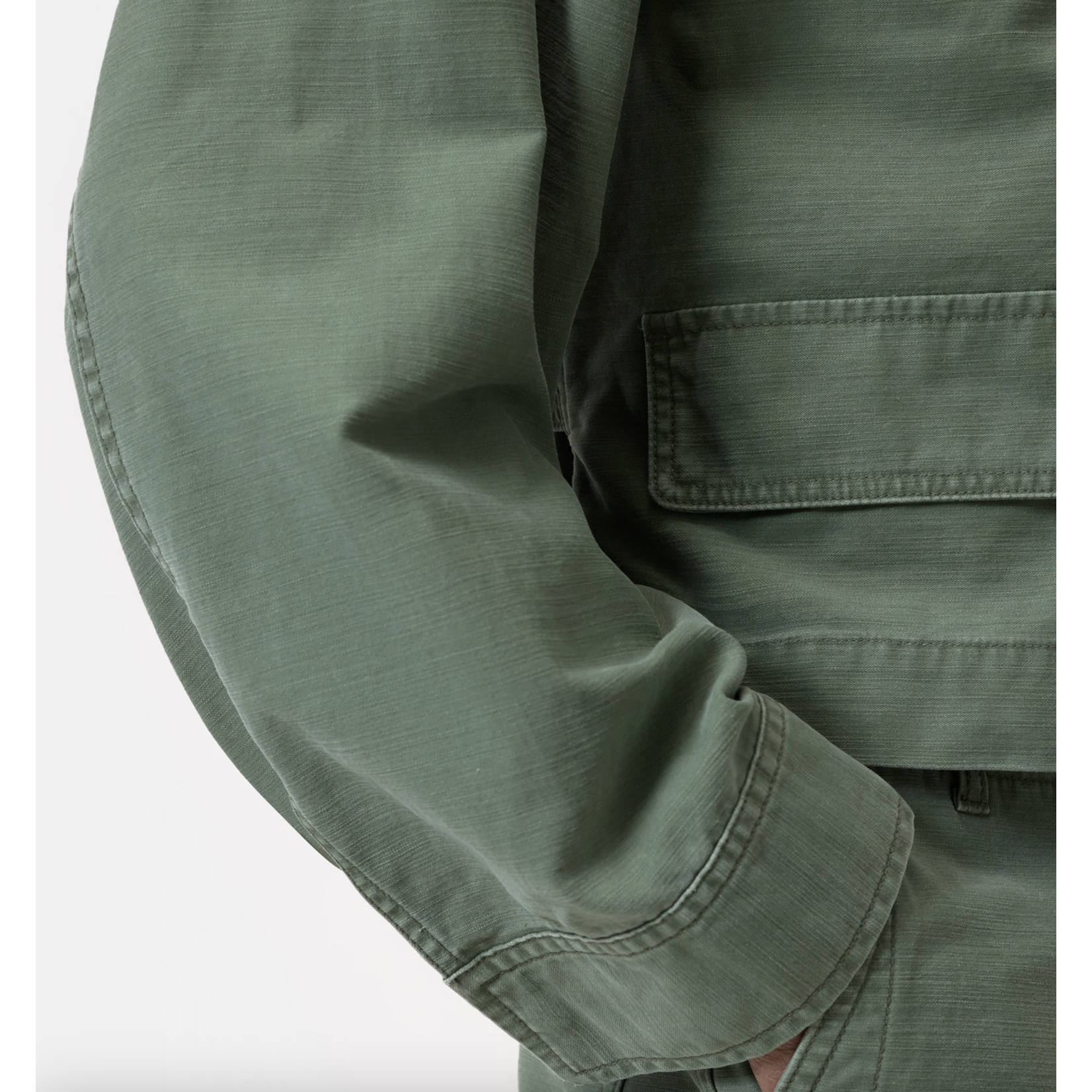 Closed Cropped Cotton Utility Jacket