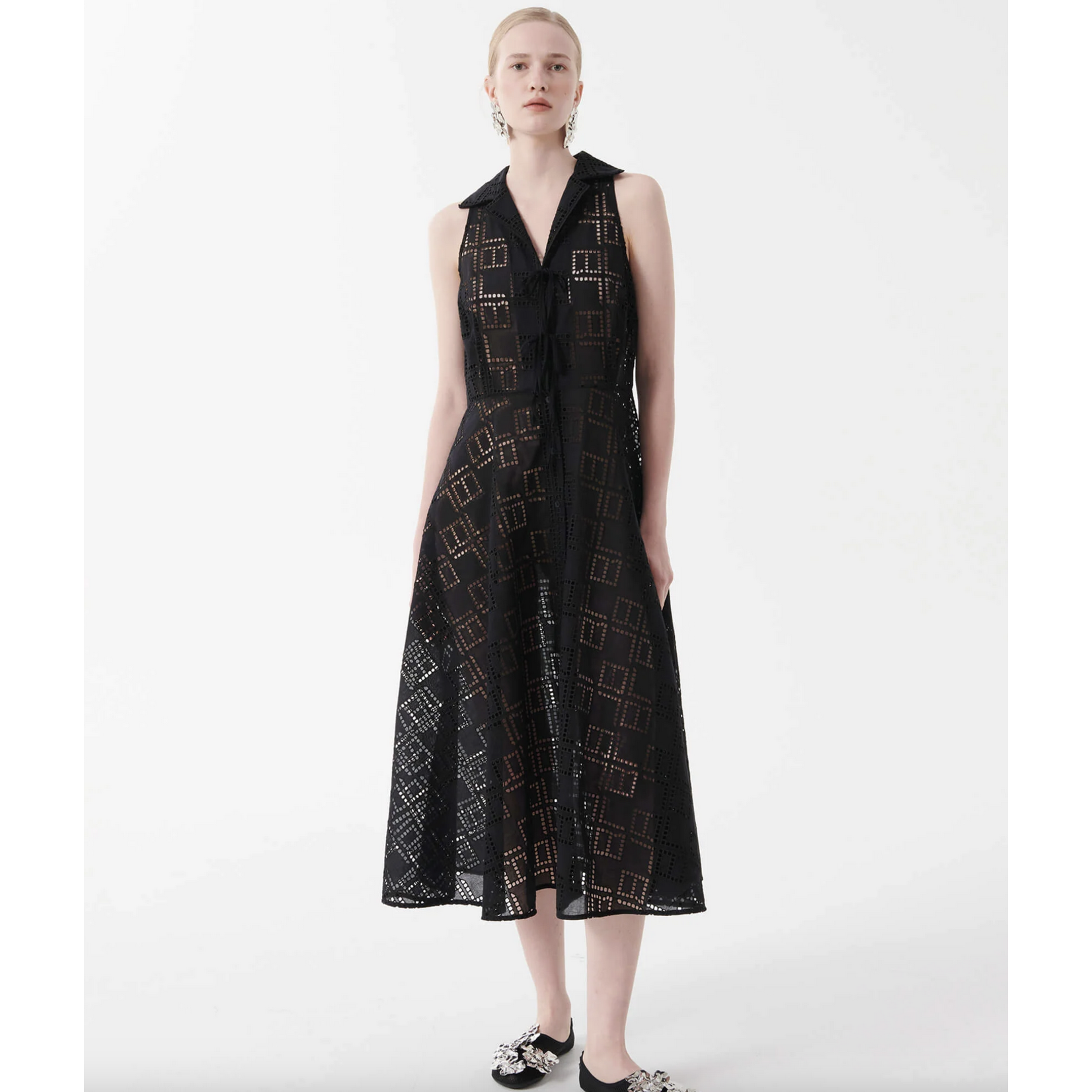 Beatrice Broderie Chemisier Dress