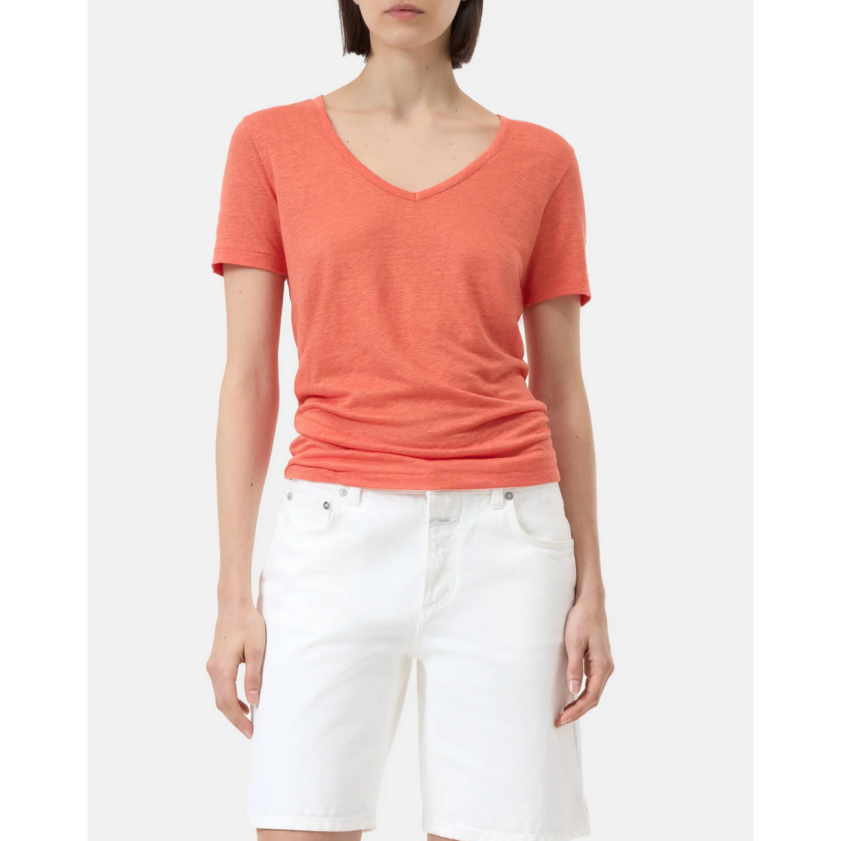 Closed Linen V-Neck T-Shirt