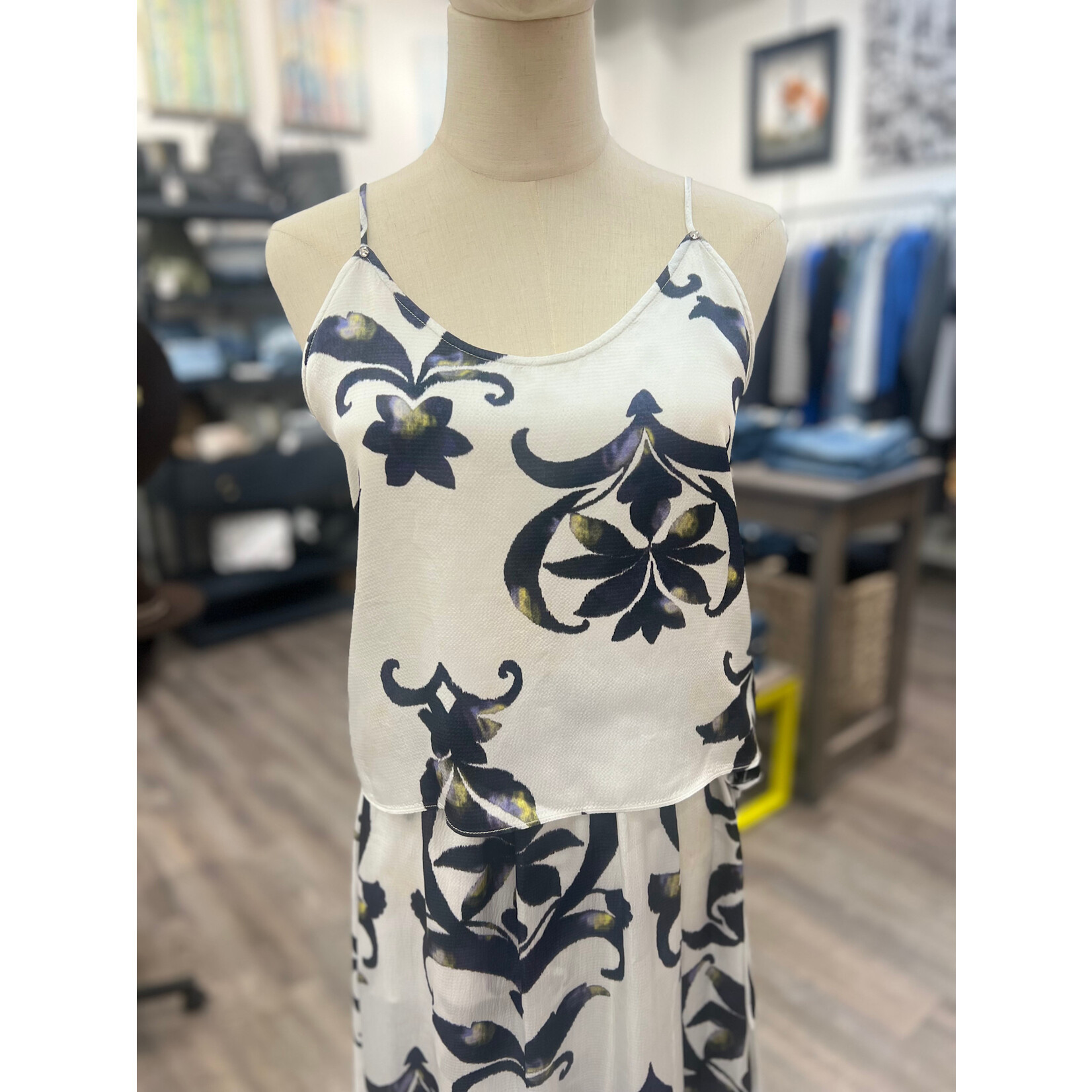 Forte Forte Secret Lily Print Viscose Satin Top