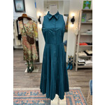 Beatrice Pleated Cotton Poplin Dress
