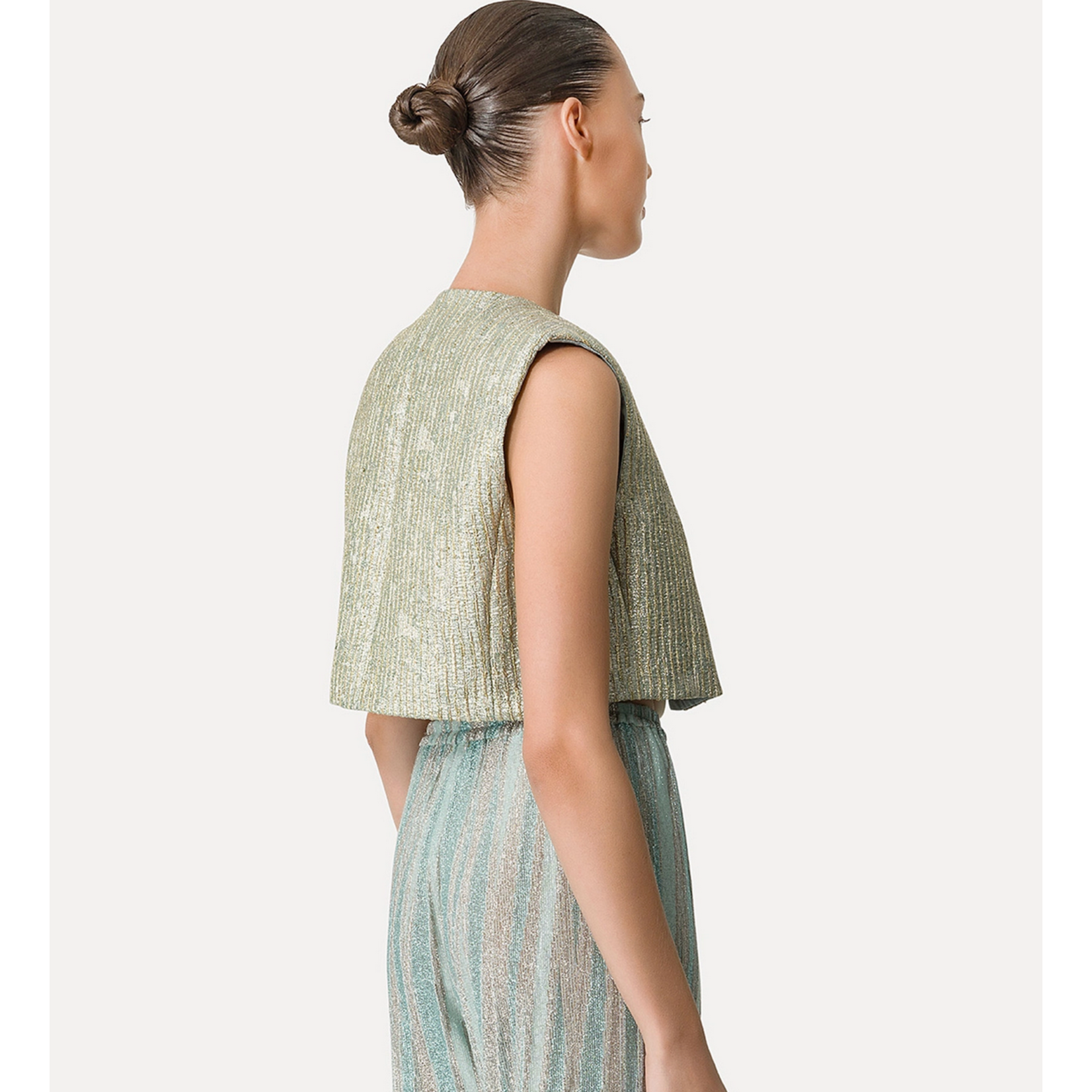 Forte Forte Jacquard Vest with Diamante Detailing