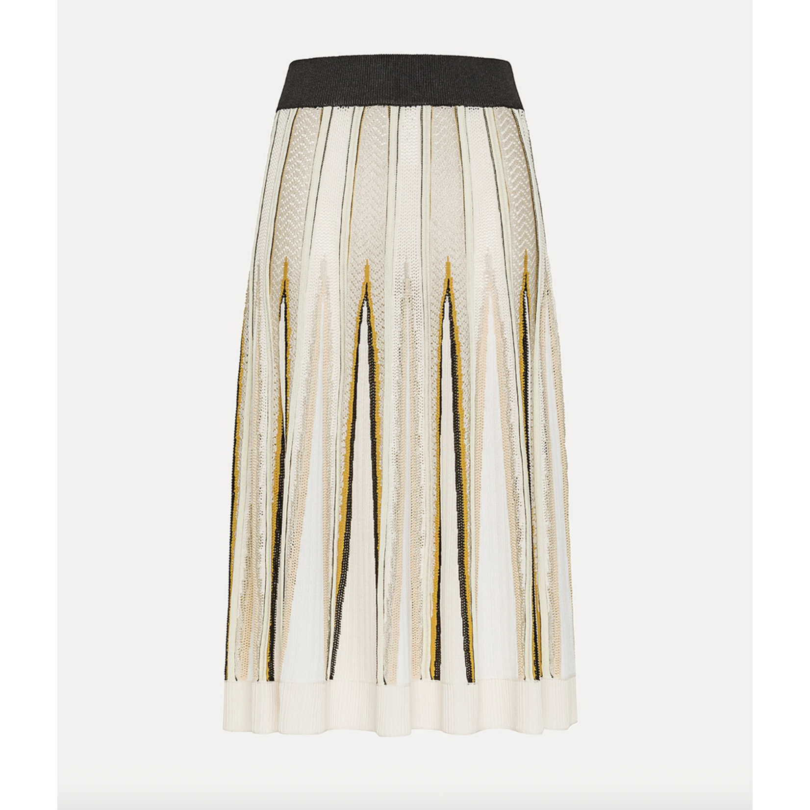 Forte Forte Chevron Intarsia Skirt