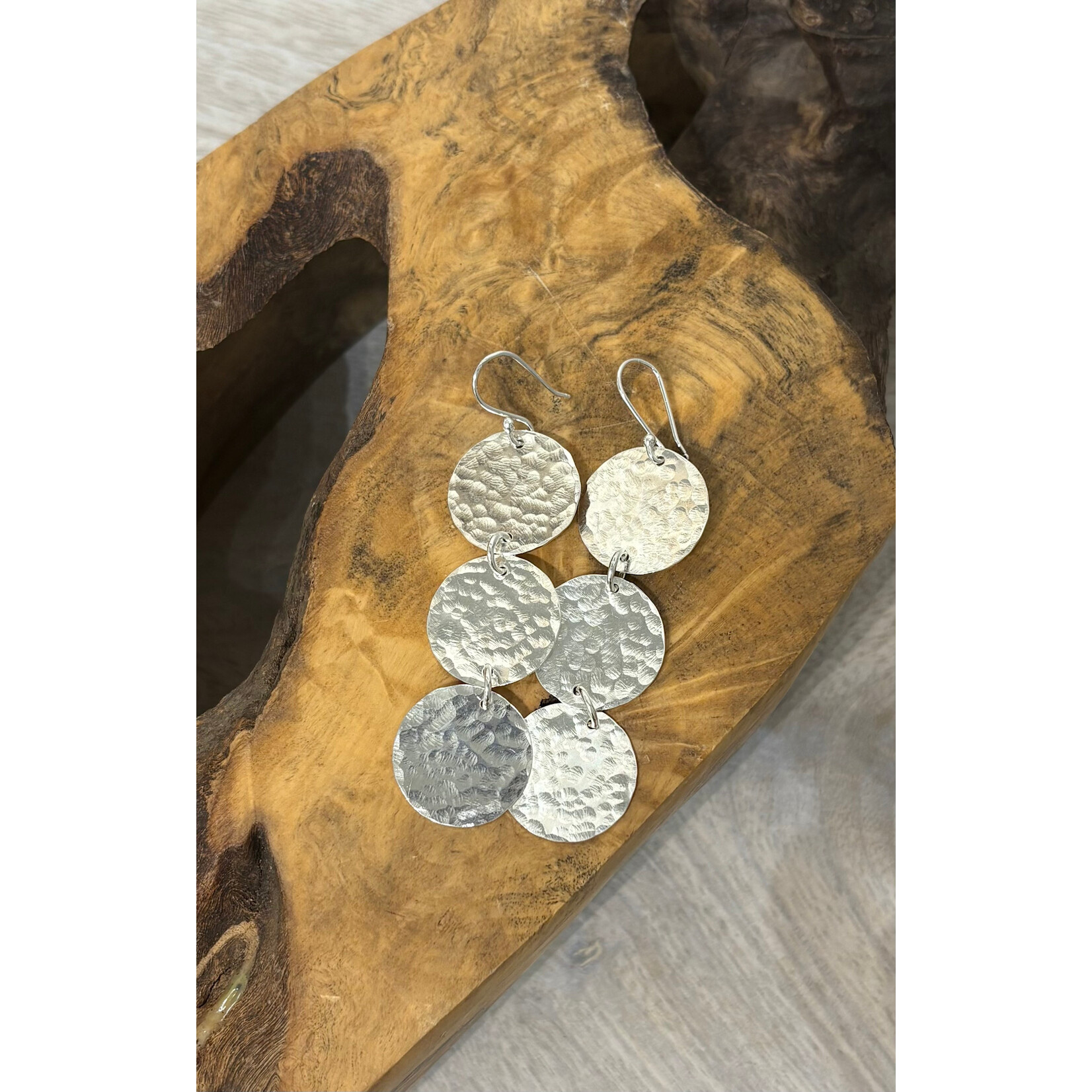 DeNev 3 Coin Sterling Silver Earrings
