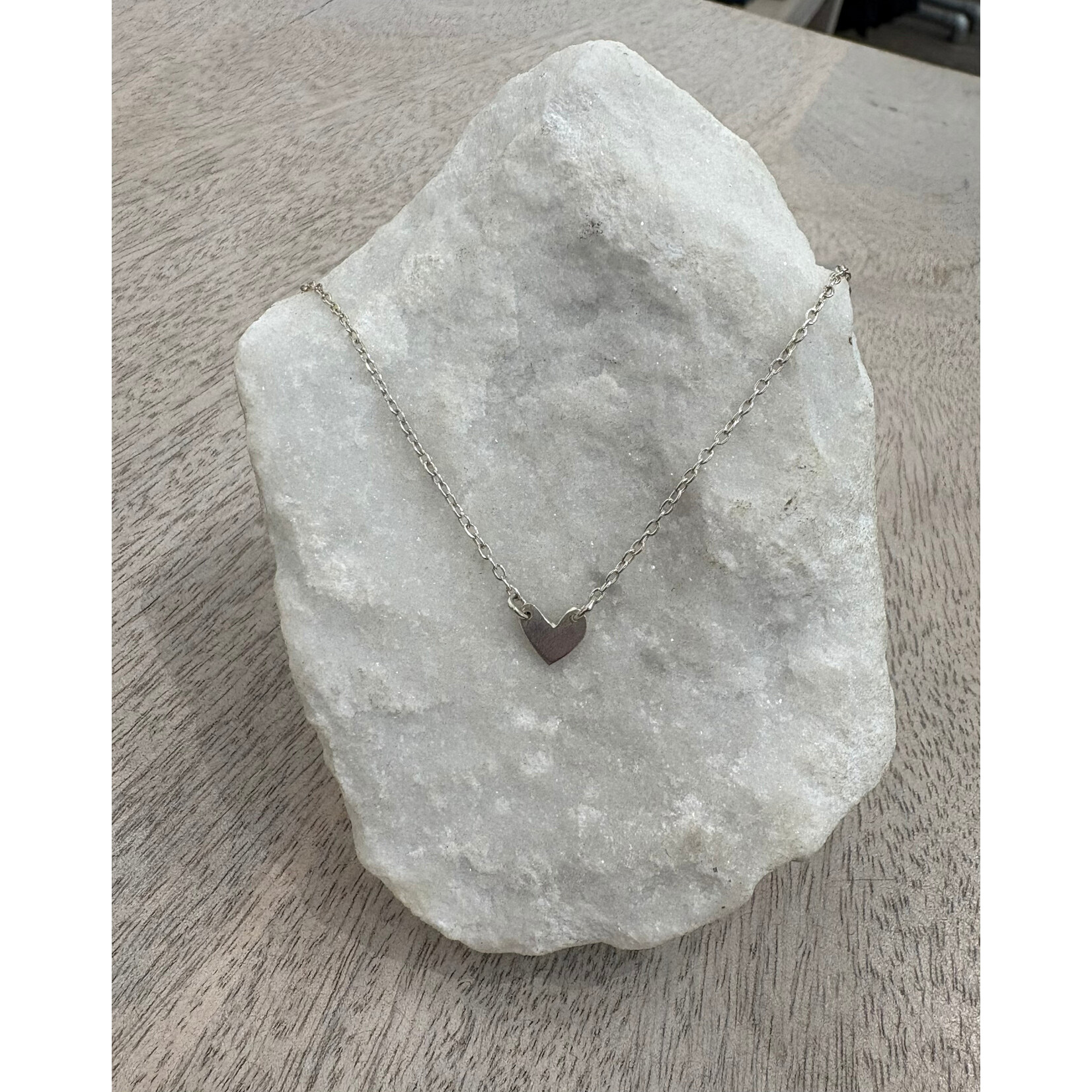 DeNev One-Of-A-Kind Hand-Cut Sterling Silver Heart Necklace