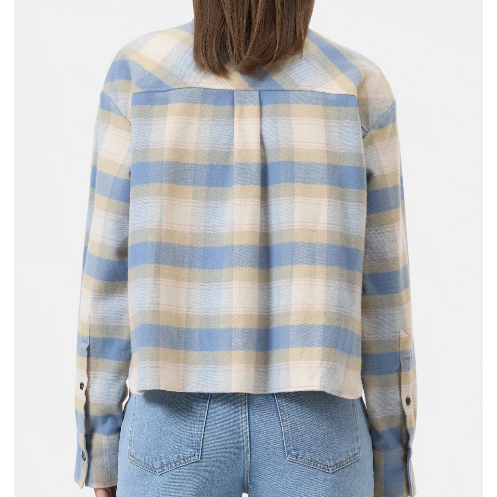 Closed Cropped Oversized Shirt