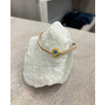 ARA Collection 24k Gold Evil Eye Macrame Bracelet