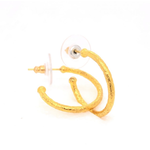 ARA Collection 24k Gold Small Tube Hoop Earrings