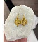 ARA Collection 24k Gold Ottoman Coin Wire Earrings