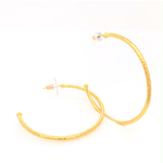 ARA Collection 24k Large Tube Hoop Earrings