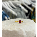 ARA Collection 24k Gold Ruby Stack Ring