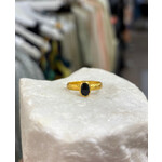 ARA Collection 24k Gold Blue Sapphire Stack Ring