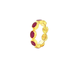 ARA Collection 24k Gold & Ruby Eternity Band