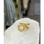 ARA Collection 24k Gold Double Loop Ring
