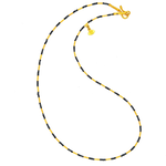 ARA Collection Black Diamond & 24k Gold Tube Necklace