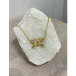ARA Collection Opal & 24k Gold Butterfly Necklace