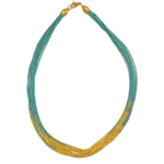 ARA Collection Turquoise & 24k Gold Waterfall Necklace