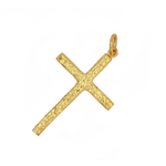 ARA Collection Large 24k Gold Squared Cross Pendant