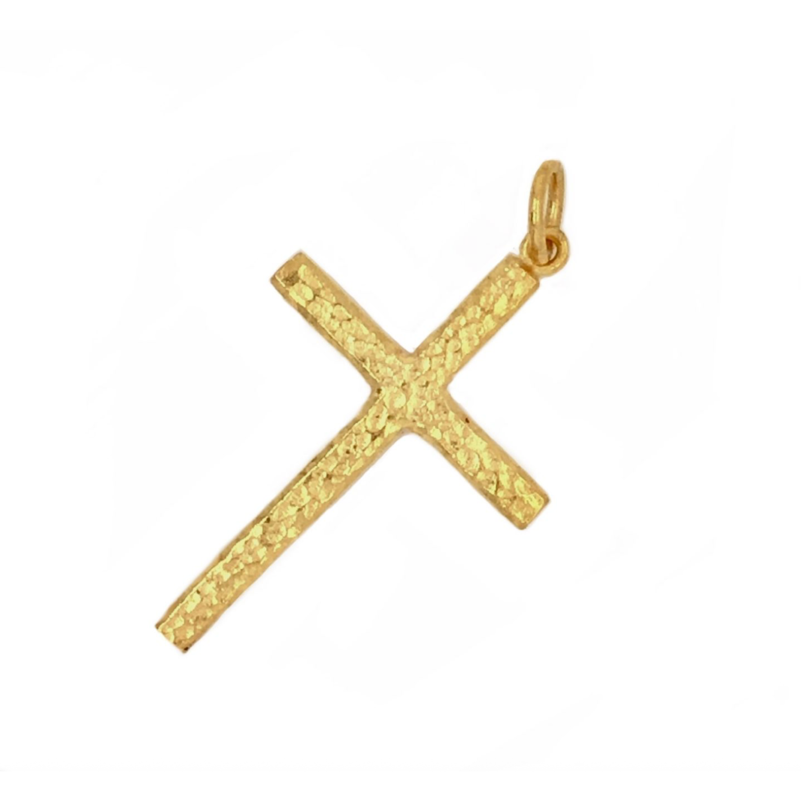 ARA Collection Large 24k Gold Squared Cross Pendant