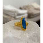 ARA Collection 24k Gold & Australian Opal Doublet Classic Ring