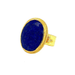 ARA Collection 24k Gold & Rough Lapis Classic Ring