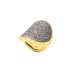 ARA Collection 24k Gold & Oxidized Silver Phaistos Ring