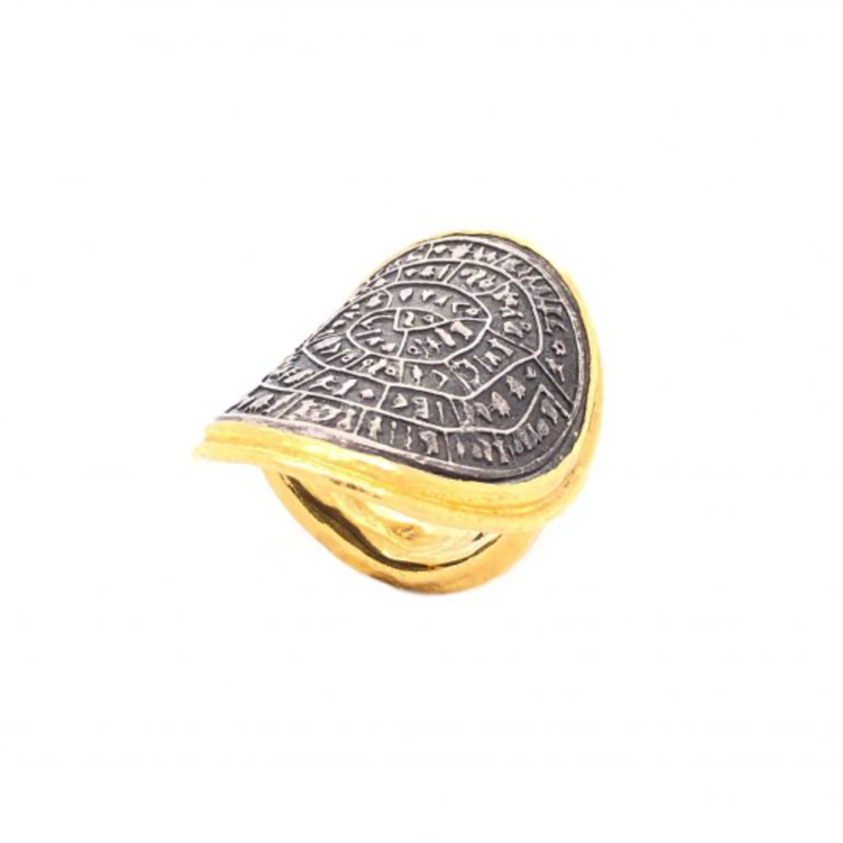 ARA Collection 24k Gold & Oxidized Silver Phaistos Ring