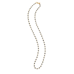 Sethi Couture 18k and Black Diamond Wire Wrapped Bead Jillian Necklace, 18"