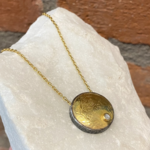 ARA Collection 24k Gold & Oxidized Silver Medium Ottoman Coin Necklace