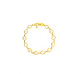 ARA Collection 24k Gold & Nugget Pearl Tennis Bracelet
