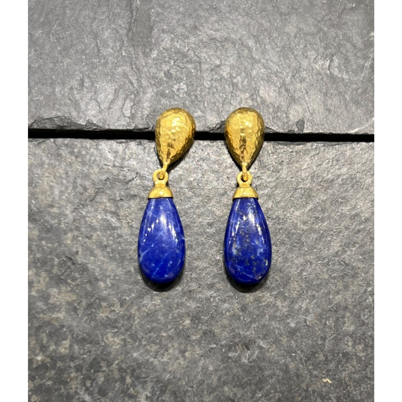 ARA Collection 24k Gold & Lapis Drop Earrings
