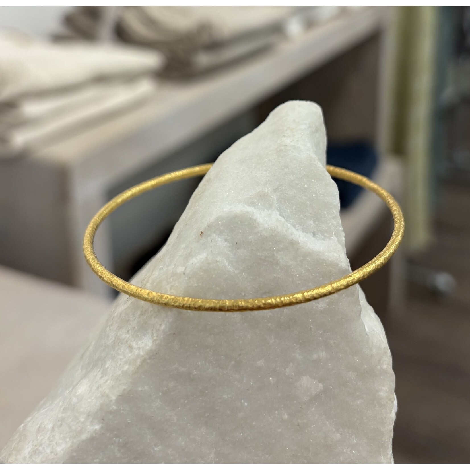 ARA Collection 22k Gold Stack Bangle