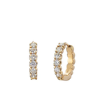 Sethi Couture 18k Zelda Diamond Huggies