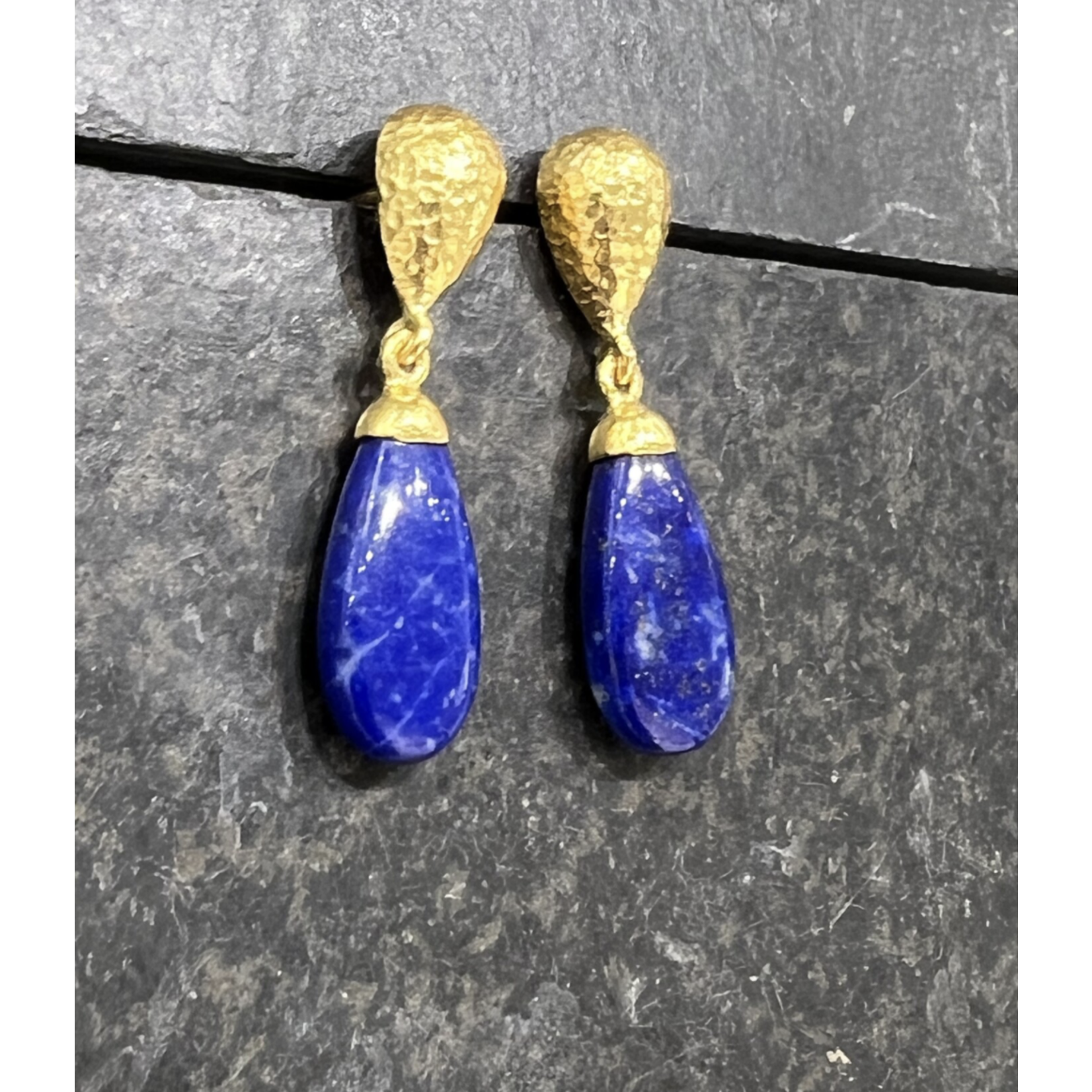 ARA Collection 24k Gold & Lapis Drop Earrings