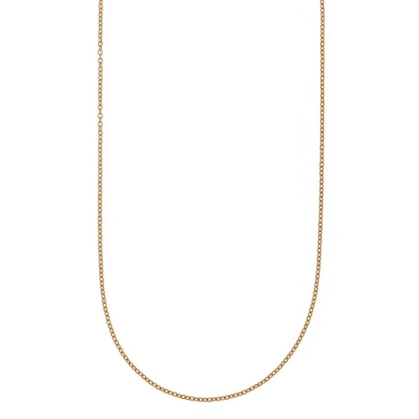 Sethi Couture 14k small Twisted Oval Textured Chain, 18 inches