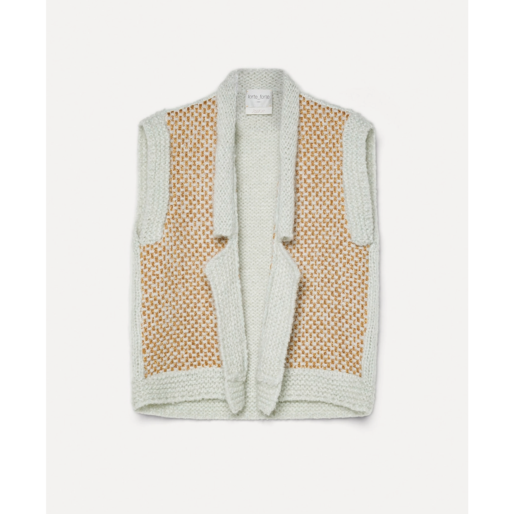 Forte Forte Natté Tweed and Bouclé Knit Vest